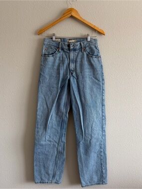 Levi's Light Blue High-Rise Straight Jeans